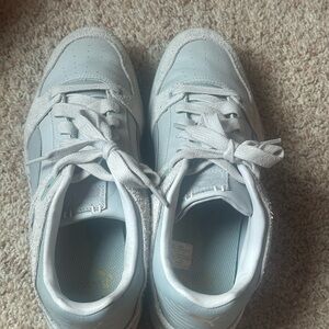 Puma Gray and Gold Sneakers